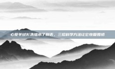 心爱羊绒衫洗缩水了别丢，三招科学方法让它恢复如初