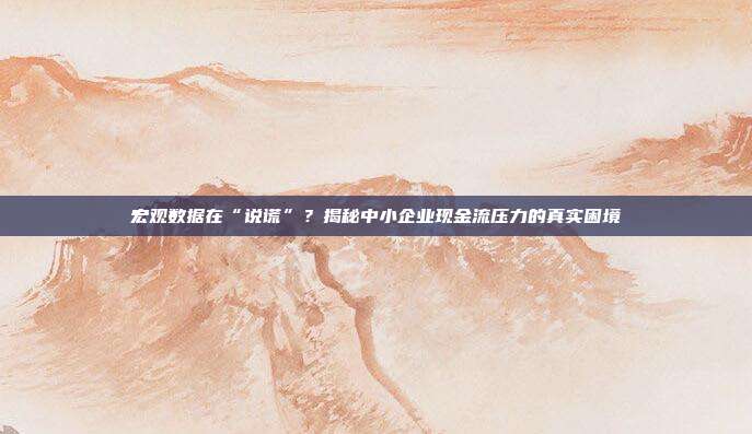 宏观数据在“说谎”？揭秘中小企业现金流压力的真实困境