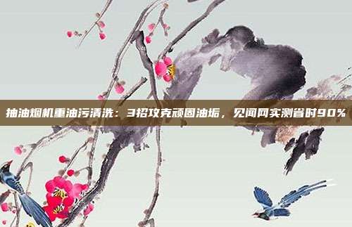 抽油烟机重油污清洗：3招攻克顽固油垢，见闻网实测省时90%